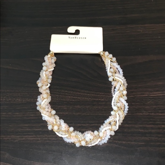 NWT VAN HEUSEN Braided Pearl Necklace Ensemble - Picture 1 of 5